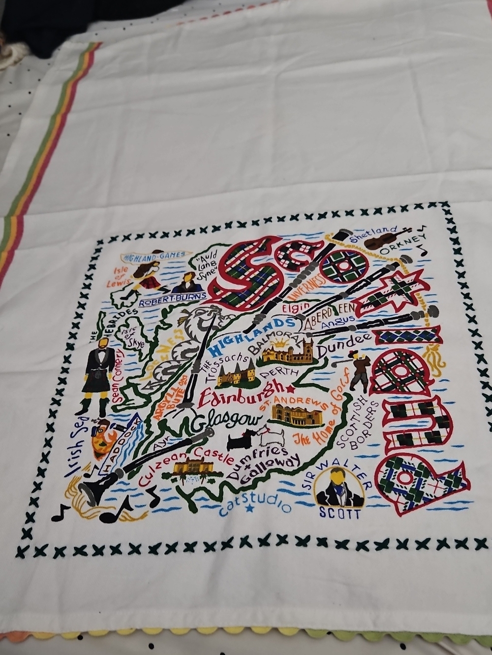 Catstudio Scotland Cotton Tea Towel